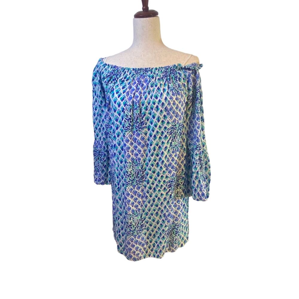 Lilly Pulitzer dress, Nevie off the shoulder